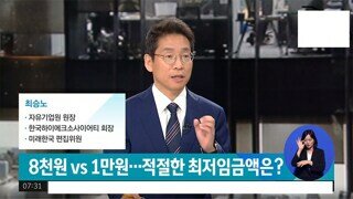 최저임금 적정선은 얼마인가요?