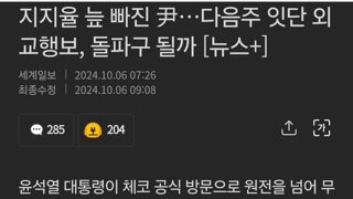 지지율 늪 빠진 尹…다음주 잇단 외교행보, 돌파구 될까