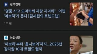 2025년 억지 유행어 확정