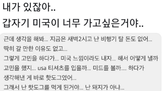 미국 가는 대신 생각해낸 것