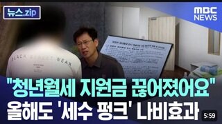 세수펑크로.. 청년 월세지원금도 끊어짐