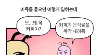 밥먹고 뭐 마시는 사람 특징