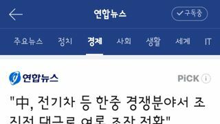 중국..전기차 등 한중 경쟁분야서 조직적 댓글로 여론 조작 정황