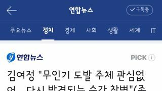 김여정..무인기 도발 주체 관심없어…다시 발견되는 순간 참변