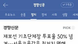 재보궐 최종 투표울