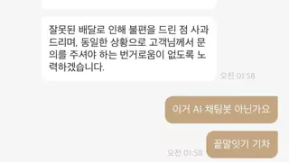 상담사가 AI 인거같아 끝말잇기를 해보았다