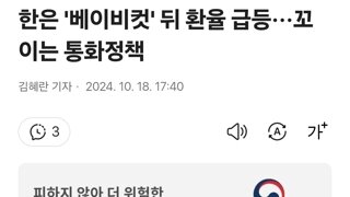 한은 '베이비컷' 뒤 환율 급등···꼬이는 통화정책