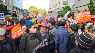 윤석열 지지자들 한동훈 당대표 퇴진 집회