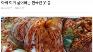 이거 싫어하는 한국인 못봄