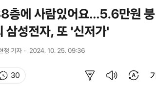 88층에 사람있어요…5.6만원 붕괴 삼성전자, 또 '신저가'