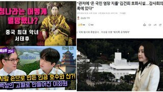 서태후의 길을 걷는거 같다는 김건희