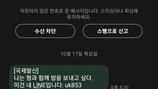 이상한 스팸 문자