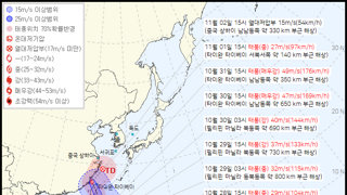 11월에 태풍이라니.