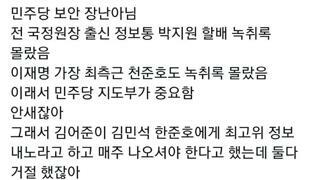 보안 쩔었던 민주당