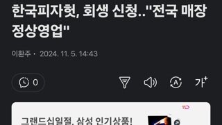 한국피자헛, 회생 신청..