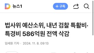 법사위 예산소위, 내년 검찰 특활비·특경비 586억원 전액 삭감