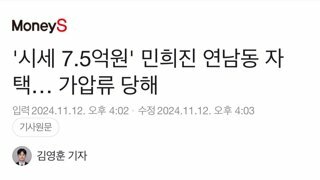 '시세 7.5억원' 민희진 연남동 자택… 가압류 당해