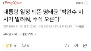 대통령 일정 꿰뚠 명태균 