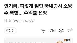 연기금, 퍼렇게 질린 국내증시 소방수 역할… 수익률 선방