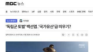 백선엽 동상 국가유산급으로?