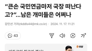 “큰손 국민연금마저 국장 떠난다고?”…남은 개미들은 어쩌나