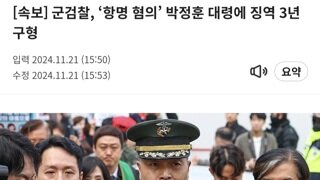 박정훈 대령 결심공판 , 군검찰 3년 구형