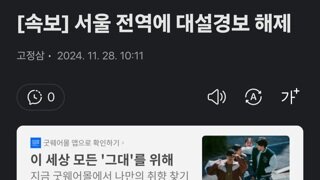 [속보] 서울 전역에 대설경보 해제