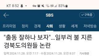 소방 출동 태세를 점검한다는 명목으로 논에 일부러 불을 지른 경북도의원