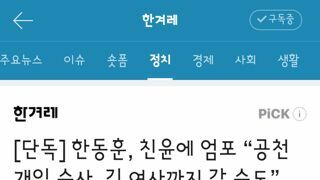 한동훈, 친윤에 엄포 “공천개입 수사, 김 여사까지 갈 수도”