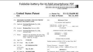 삼성, 접히는 배터리 특허 등록
