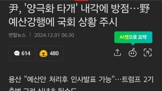 尹, '양극화 타개' 내각에 방점…野 예산강행에 국회 상황 주시