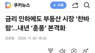 금리 인하에도 부동산 시장 ‘찬바람’…내년 ‘훈풍’ 본격화