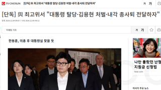 대통령 탄핵 및 내각 총사퇴시 대통령 권한대행