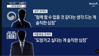 대통령실 관계자 : 도망가고 싶다