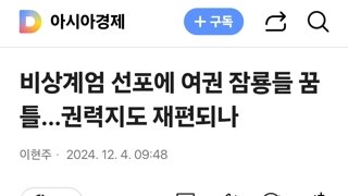 비상계엄 선포에 여권 잠룡들 꿈틀…권력지도 재편되나