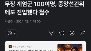 무장 계엄군 100여명, 중앙선관위에도 진입했다 철수