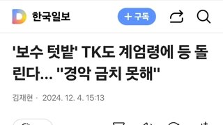 '보수 텃밭' TK도 계엄령에 등 돌린다... 