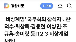 ‘비상계엄’ 국무회의 참석자…한덕수·최상목·김용현·이상민·조규홍·송미령 등