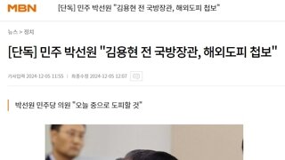 김용현 전 국방부장관 해외도피 첩보