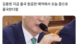 용현이형 뱅기타고 어디갈뻔