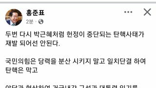 '대통령 탄핵 막고 당 내 배신자 색출해야.