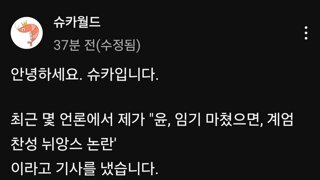 슈카 월드  입장문 동영상 비교