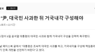 윤씨가 대국민 담화 하면서 당 언급한 이유