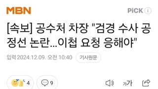 [속보] 공수처 차장 