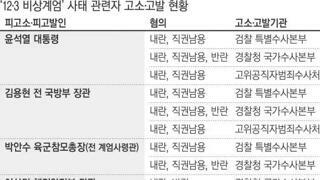 12.3 비상계엄 사태 관련자 고소고발 현황