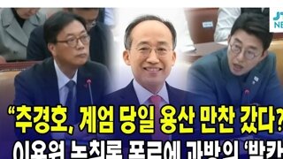 추경호 계엄당일 용산만찬 참여?