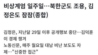 부칸주의)  찐광기의 대통령과 찐광기의 대한민국 국민들을 본 정은이가 한 행동