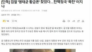 [단독] 검찰 '명태균 황금폰' 찾았다…탄핵정국 '폭탄' 터지나