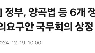 [속보] 정부, 양곡법 등 6개 쟁점법안 재의요구안 국무회의 상정