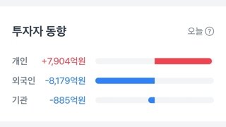 오늘만 외국인이 8000억 던짐
